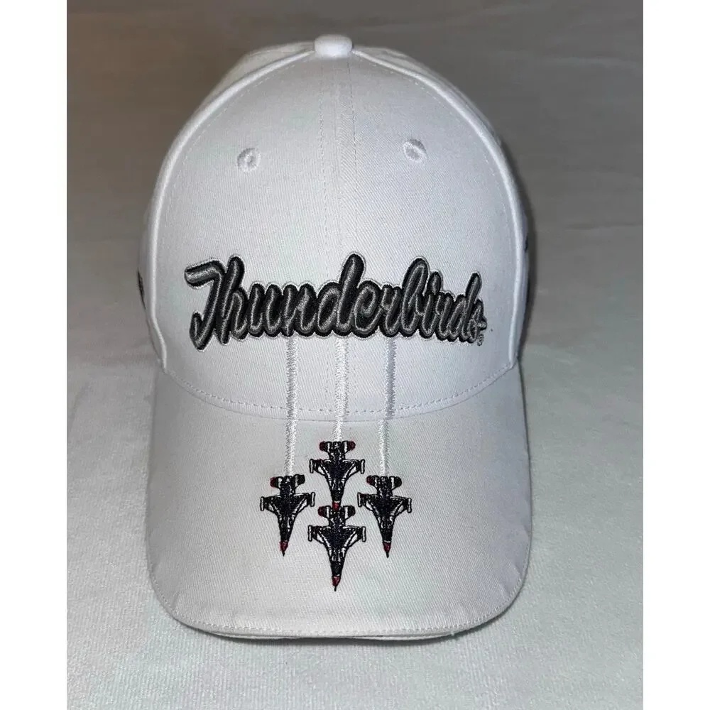 Thunderbirds Navy Military White/Red Baseball‎ Cap/Hat Flightline America
